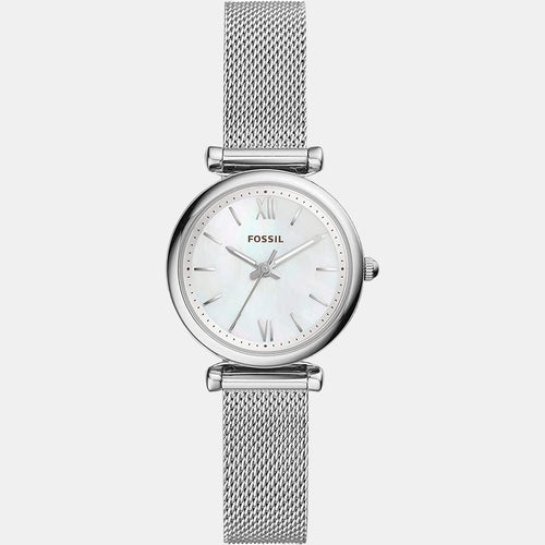 Carlie Women Quartz White Dial Analog Mesh Watch ES4432