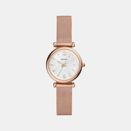 Carlie Women Quartz Mother Of Pearl Dial Analog Mesh Watch ES4433