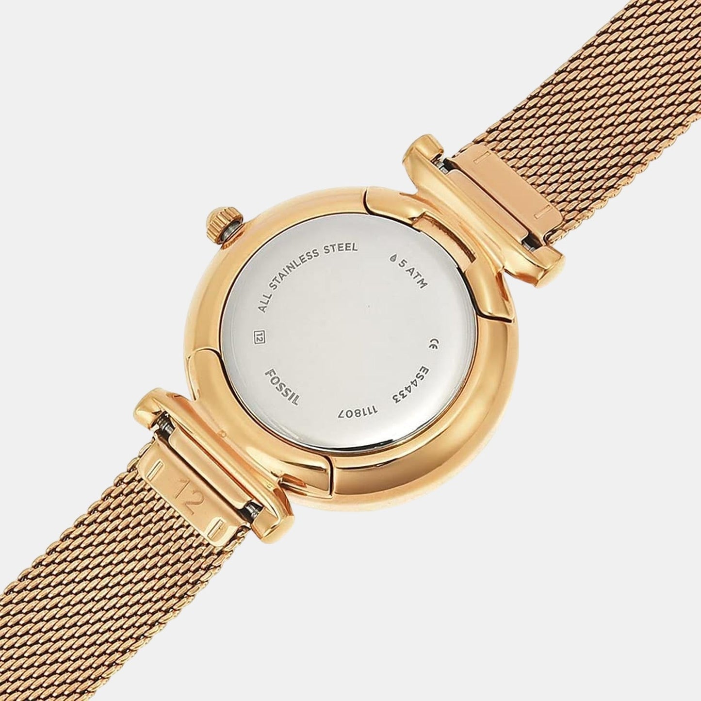 Carlie Women Quartz Mother Of Pearl Dial Analog Mesh Watch ES4433I