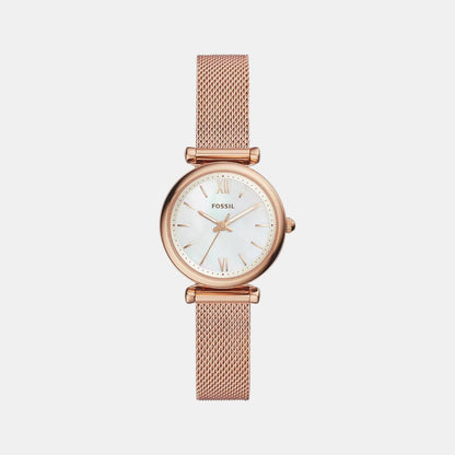 Carlie Women Quartz Mother Of Pearl Dial Analog Mesh Watch ES4433I