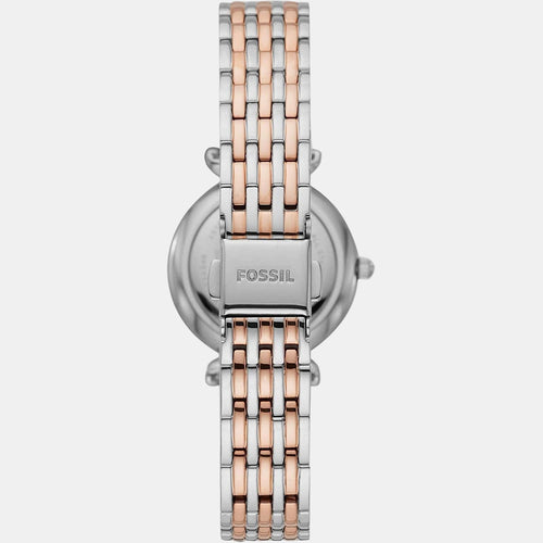 Carlie Women Quartz Mother Of Pearl Dial Analog Stainless Steel Watch ES4649
