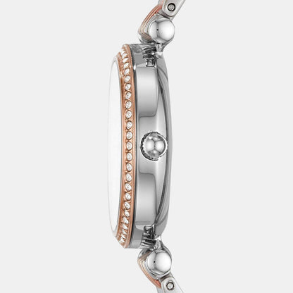 Carlie Women Quartz Mother Of Pearl Dial Analog Stainless Steel Watch ES4649