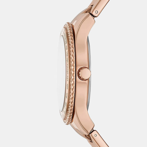 Stella Sport Women Quartz Pink Dial Multi-Function Stainless Steel Watch ES5106