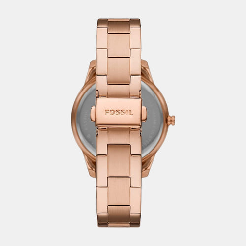 Stella Sport Women Quartz Pink Dial Multi-Function Stainless Steel Watch ES5106