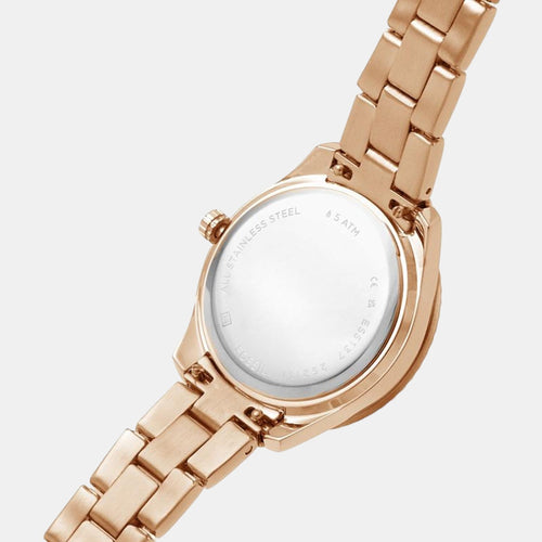 Stella Women Quartz Mother Of Pearl Dial Analog Stainless Steel Watch ES5131