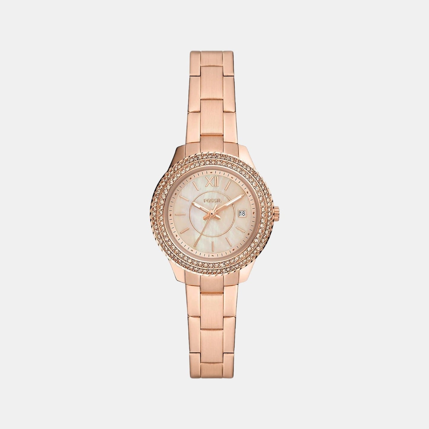 Stella Women Quartz Mother Of Pearl Dial Analog Stainless Steel Watch ES5136