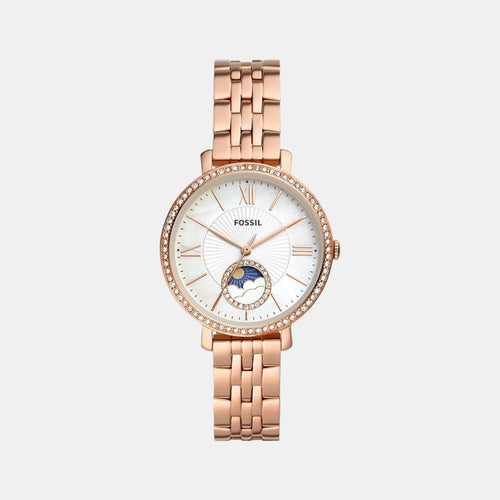 Jacqueline Women Quartz Mother Of Pearl Dial Analog Stainless Steel Watch ES5165