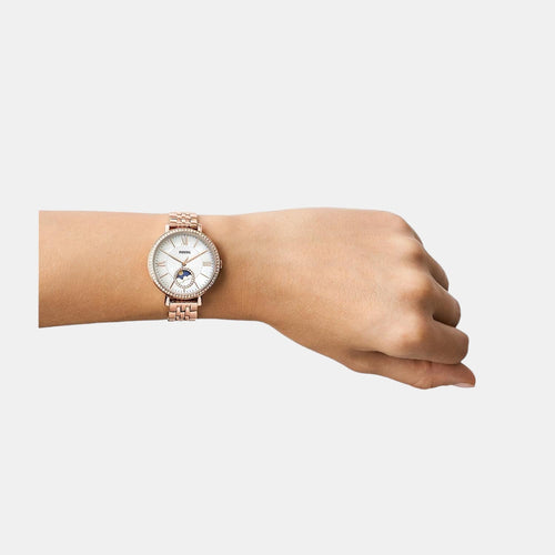 Jacqueline Women Quartz Mother Of Pearl Dial Analog Stainless Steel Watch ES5165