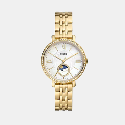 Jacqueline Women Quartz Mother Of Pearl Dial Multi-Function Stainless Steel Watch ES5167