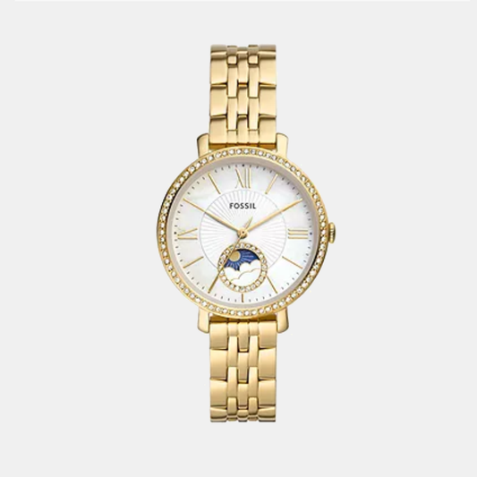 Jacqueline Women Quartz Mother Of Pearl Dial Multi-Function Stainless Steel Watch ES5167