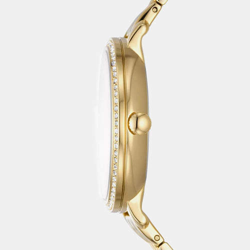 Jacqueline Women Quartz Mother Of Pearl Dial Multi-Function Stainless Steel Watch ES5167
