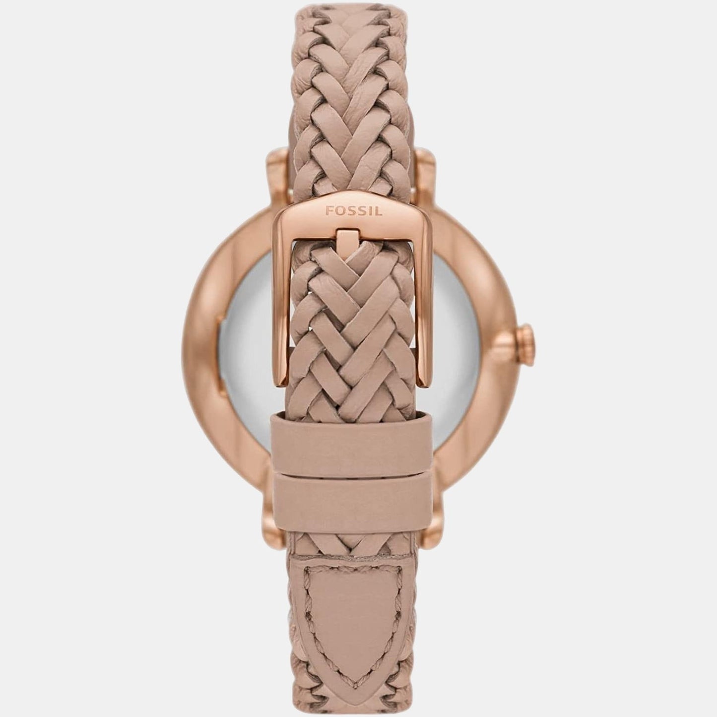 Jacqueline Women Quartz Pink Dial Analog Leather Watch ES5207