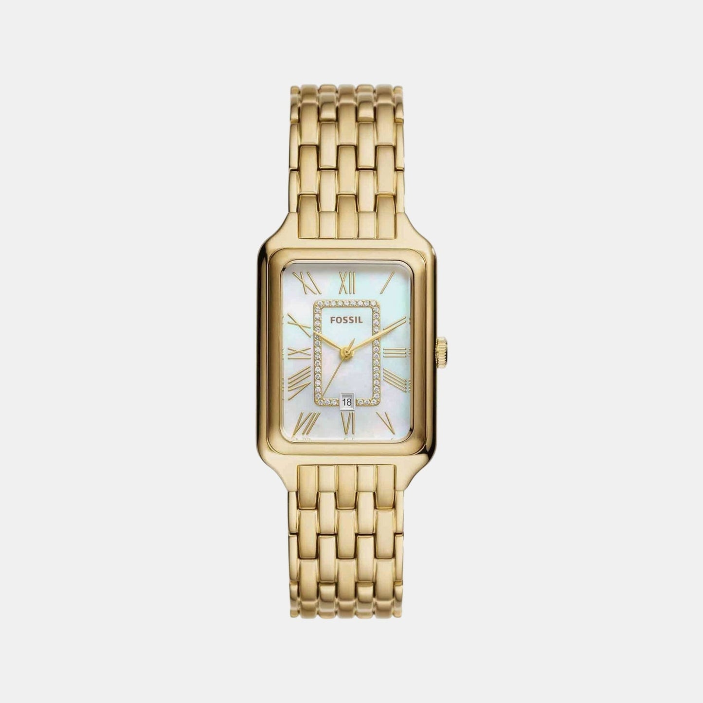 Raquel Women Quartz Mother Of Pearl Dial Analog Stainless Steel Watch ES5304