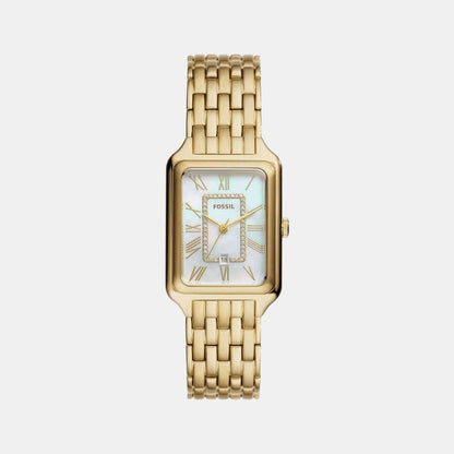 Raquel Women Quartz Mother Of Pearl Dial Analog Stainless Steel Watch ES5304