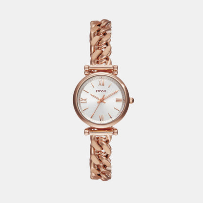 Carlie Women Quartz Silver Dial Analog Stainless Steel Watch ES5330