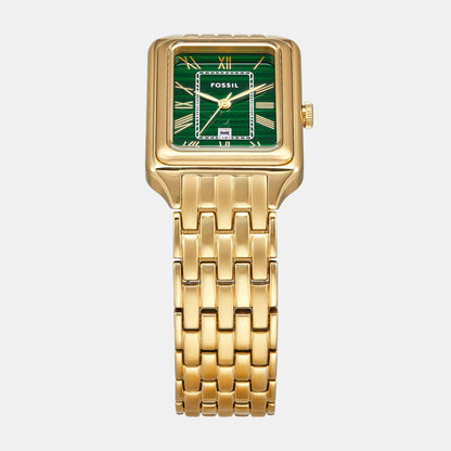 Raquel Women Quartz Green Dial Analog Stainless Steel Watch ES5341
