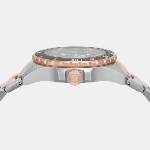 Fossil Blue Dive Women Quartz Grey Dial Analog Stainless Steel Watch ES5348
