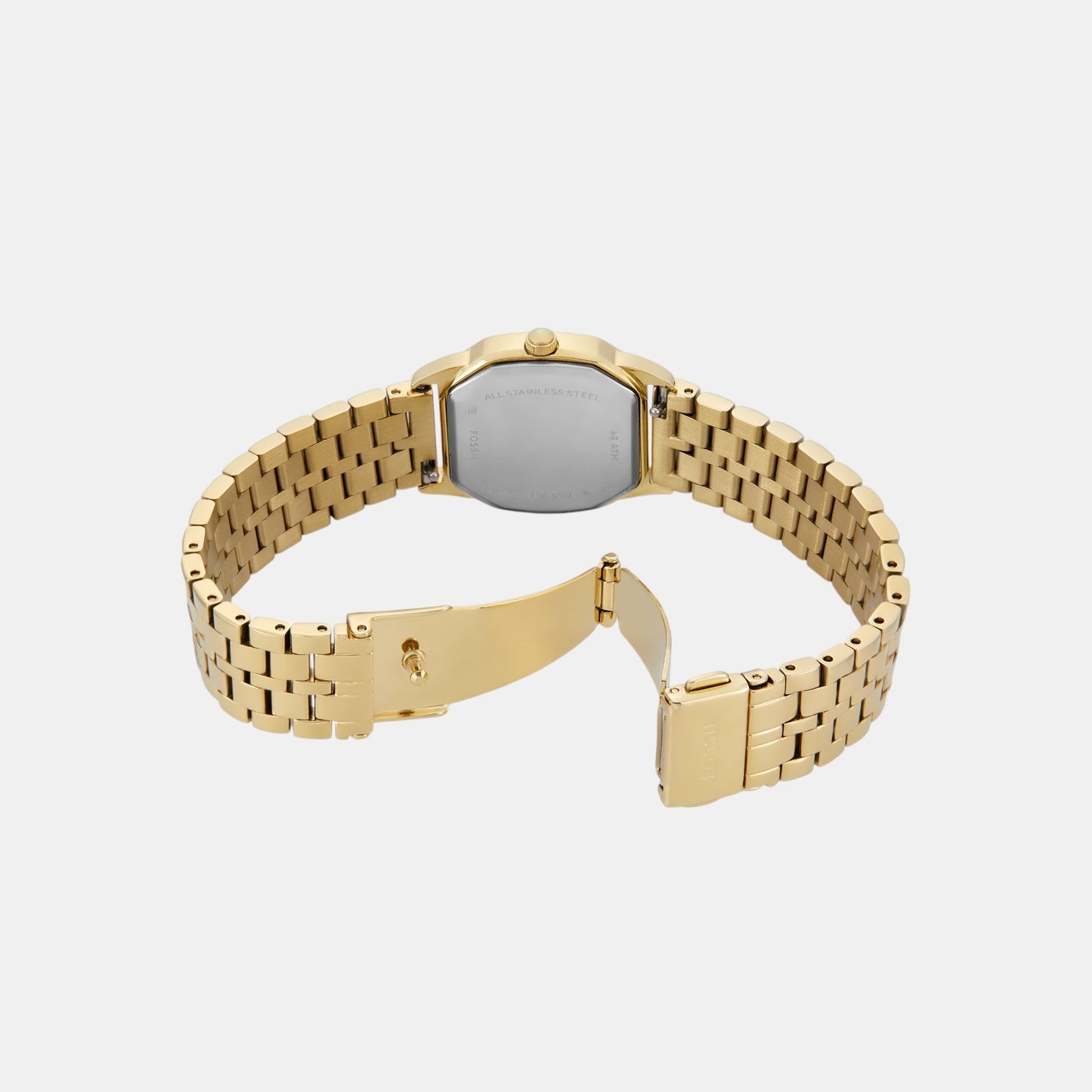 Harlow Women Quartz Cream Dial Analog Stainless Steel Watch ES5361