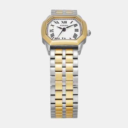 Harlow Women Quartz Cream Dial Analog Stainless Steel Watch ES5362