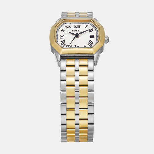 Harlow Women Quartz Cream Dial Analog Stainless Steel Watch ES5362