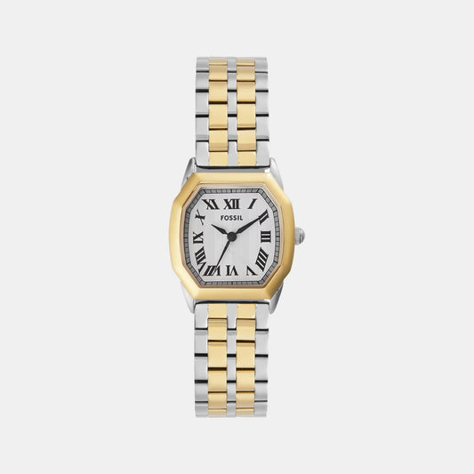 Harlow Women Quartz Cream Dial Analog Stainless Steel Watch ES5362