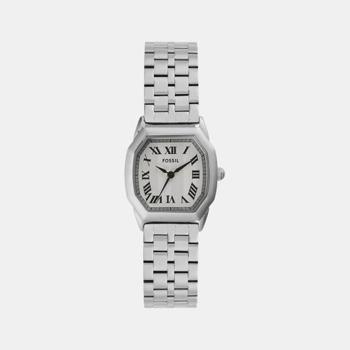 Harlow Women Quartz Cream Dial Analog Stainless Steel Watch ES5363