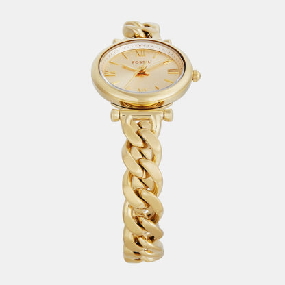 Carlie Women Quartz Gold Dial Analog Stainless Steel Watch ES5387SET