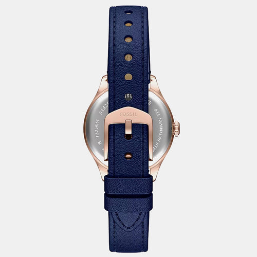 Gilmore Women Quartz Blue Dial Analog Leather Watch ES5424