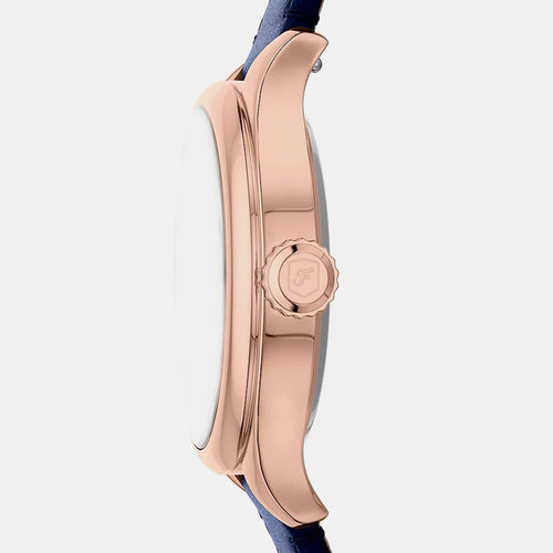 Gilmore Women Quartz Blue Dial Analog Leather Watch ES5424