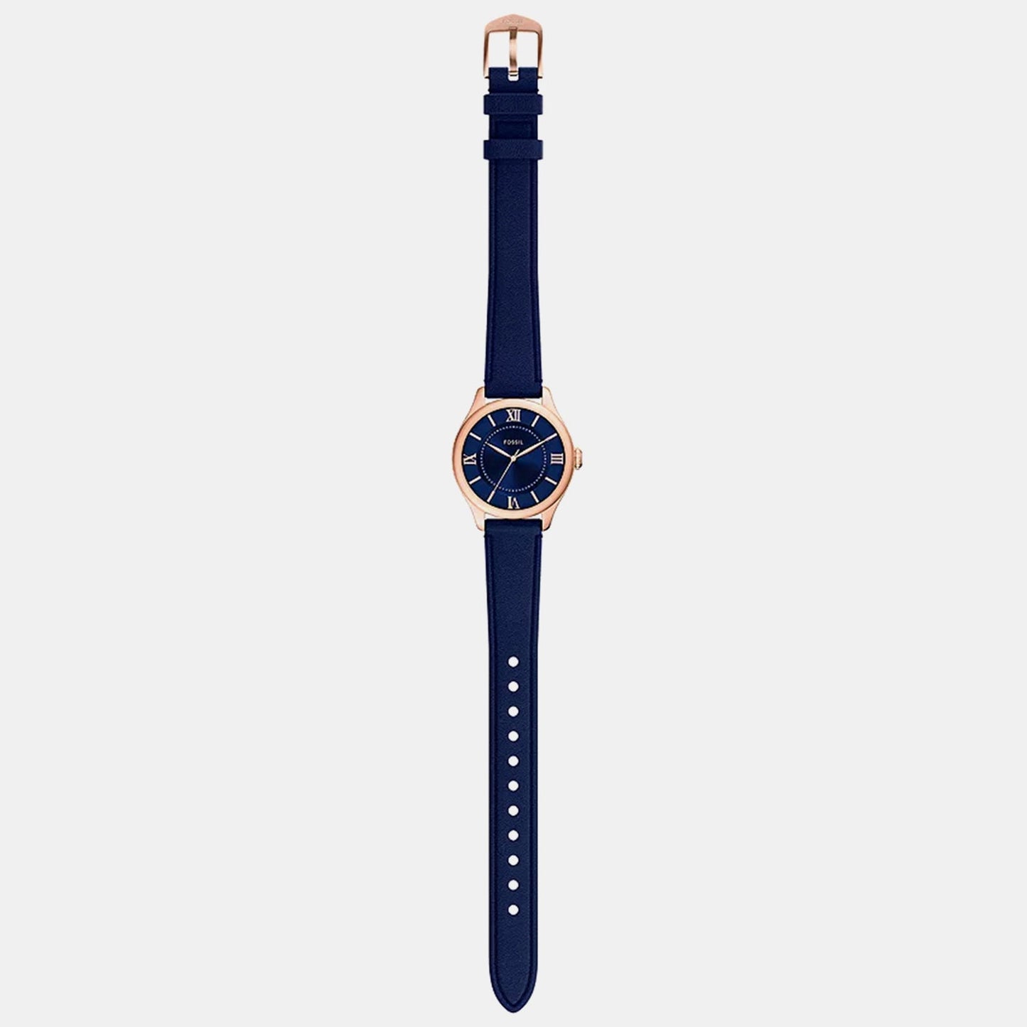 Gilmore Women Quartz Blue Dial Analog Leather Watch ES5424