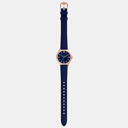 Gilmore Women Quartz Blue Dial Analog Leather Watch ES5424