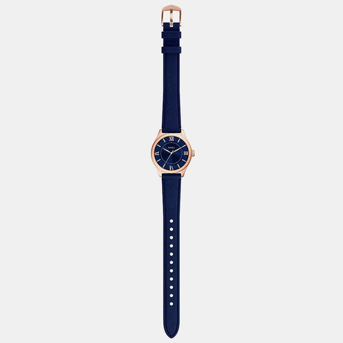 Gilmore Women Quartz Blue Dial Analog Leather Watch ES5424