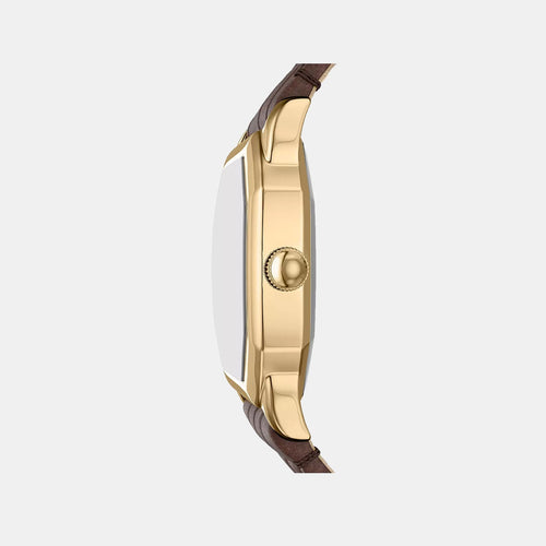Harlow Women Quartz Cream Dial Analog Leather Watch ES5426