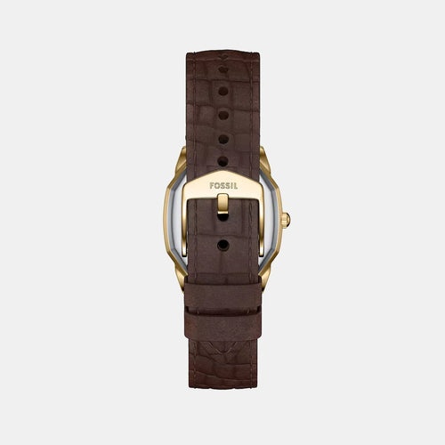 Harlow Women Quartz Cream Dial Analog Leather Watch ES5426