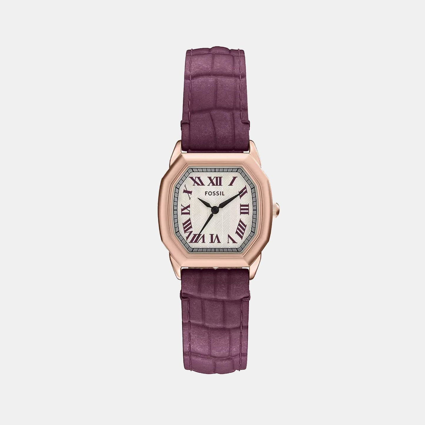 Harlow Women Quartz Cream Dial Analog Leather Watch ES5428