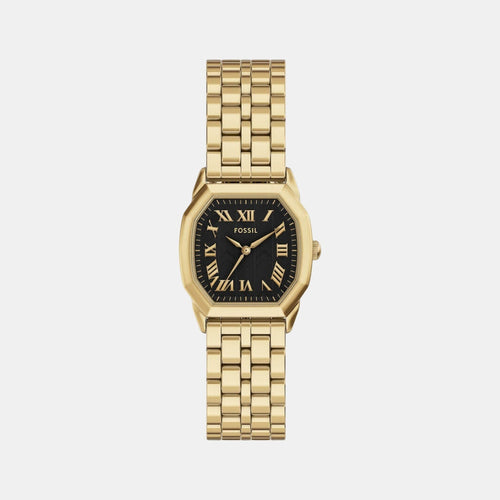 Harlow Women Quartz Black Dial Analog Stainless Steel Watch ES5433