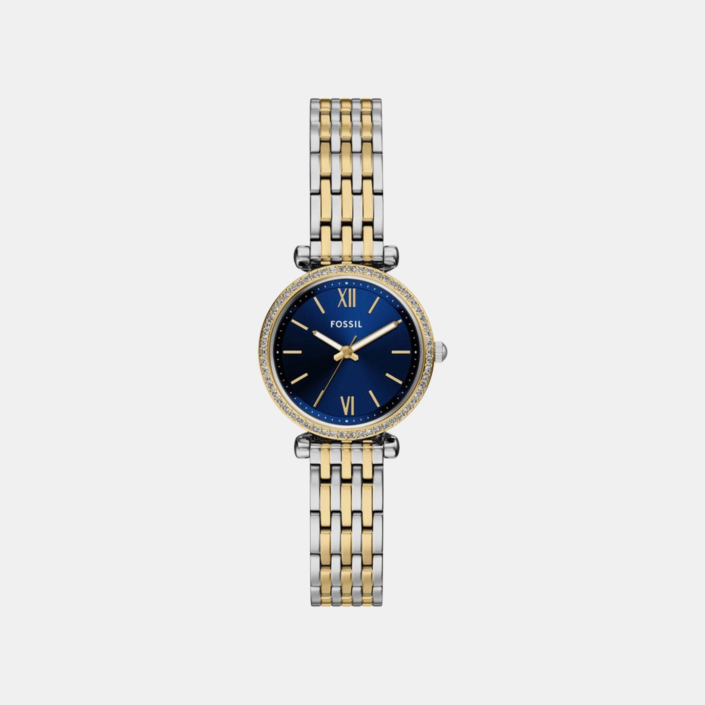 Carlie Women Quartz Blue Dial Analog Stainless Steel Watch ES5438