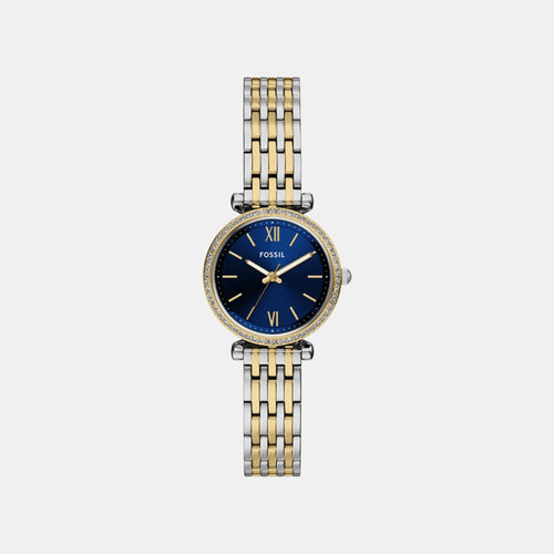 Carlie Women Quartz Blue Dial Analog Stainless Steel Watch ES5438