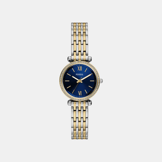 Carlie Women Quartz Blue Dial Analog Stainless Steel Watch ES5438