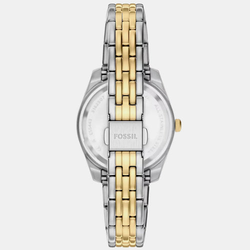 Scarlette Women Quartz Blue Dial Analog Stainless Steel Watch ES5443