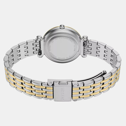 Carlie Women Quartz Silver Dial Analog Stainless Steel Watch ES5450SET