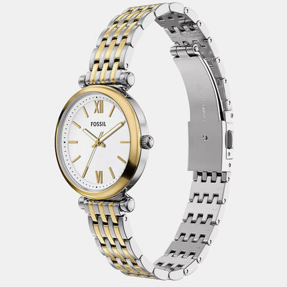 Carlie Women Quartz Silver Dial Analog Stainless Steel Watch ES5450SET