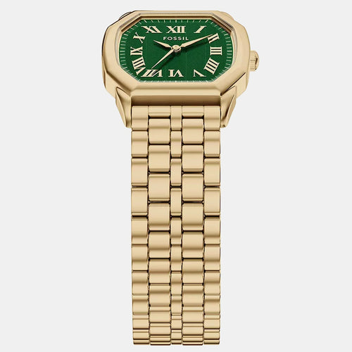 Harlow Women Quartz Green Dial Analog Stainless Steel Watch ES5451
