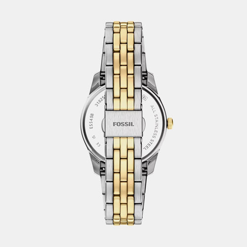 Scarlette Women Quartz Black Dial Analog Stainless Steel Watch ES5458