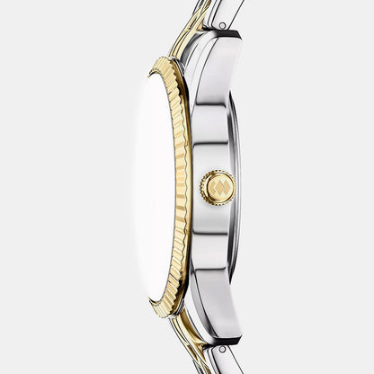 Scarlette Women Quartz Black Dial Analog Stainless Steel Watch ES5458