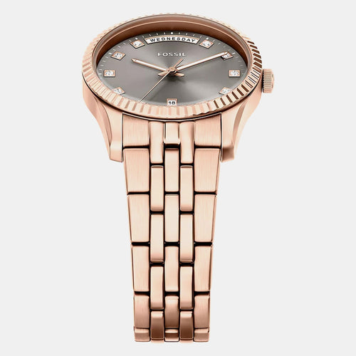 Scarlette Women Quartz Grey Dial Analog Stainless Steel Watch ES5459