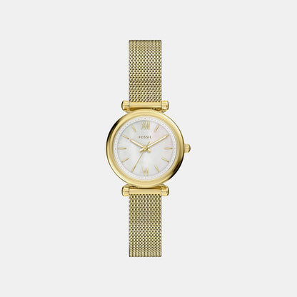 Women Quartz Mother Of Pearl Dial Analog Mesh Watch ES5462