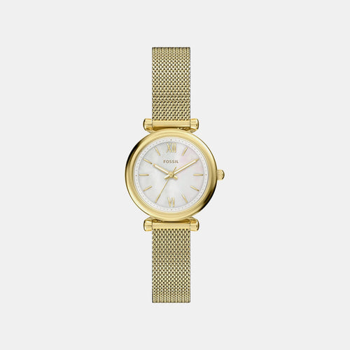 Women Quartz Mother Of Pearl Dial Analog Mesh Watch ES5462