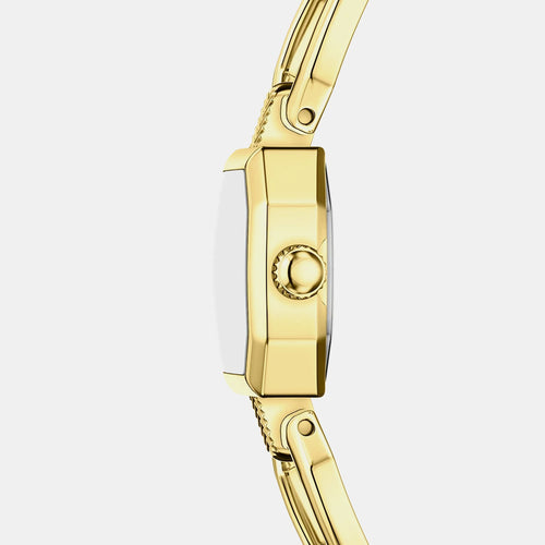 Harlow Mini Women Quartz Cream Dial Analog Stainless Steel Watch ES5483