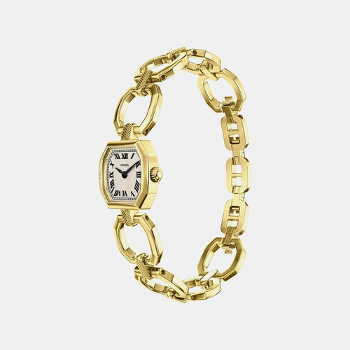 Harlow Mini Women Quartz Cream Dial Analog Stainless Steel Watch ES5483